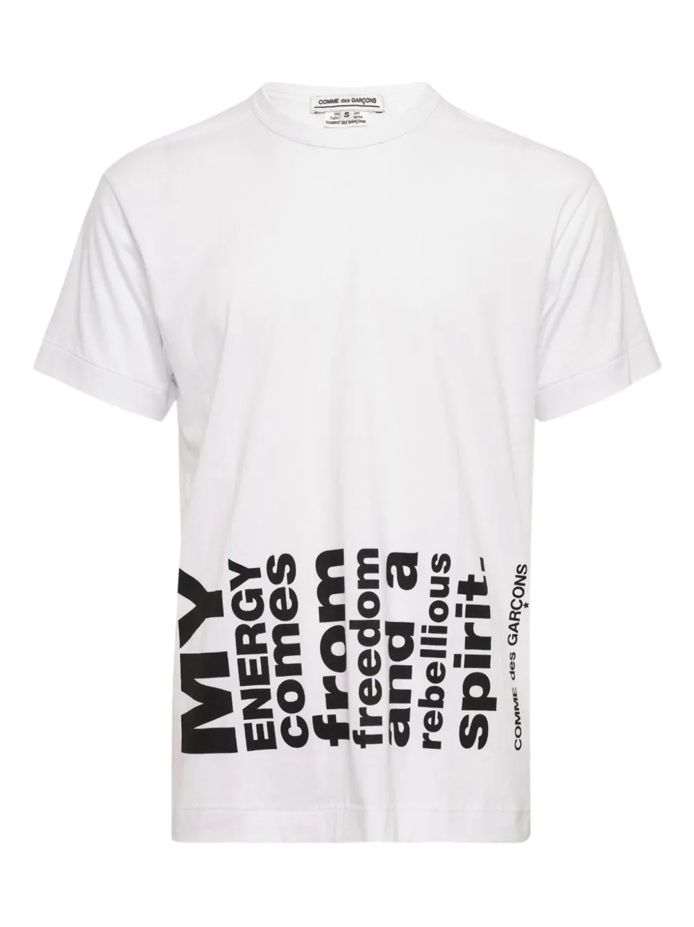 Comme Des Garçons print pattern T-shirt | White | Image 1