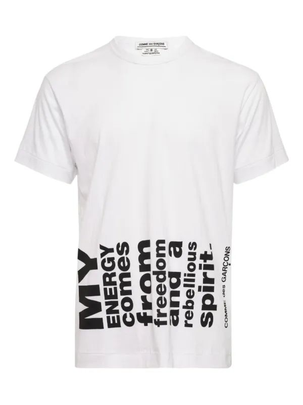 Comme Des Garçons プリント Tシャツ | ホワイト | FARFETCH JP
