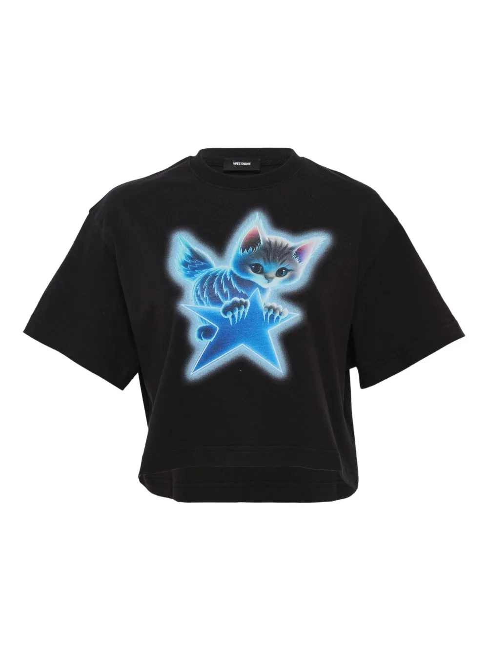 We11 Done Amber-graphic T-shirt In Black