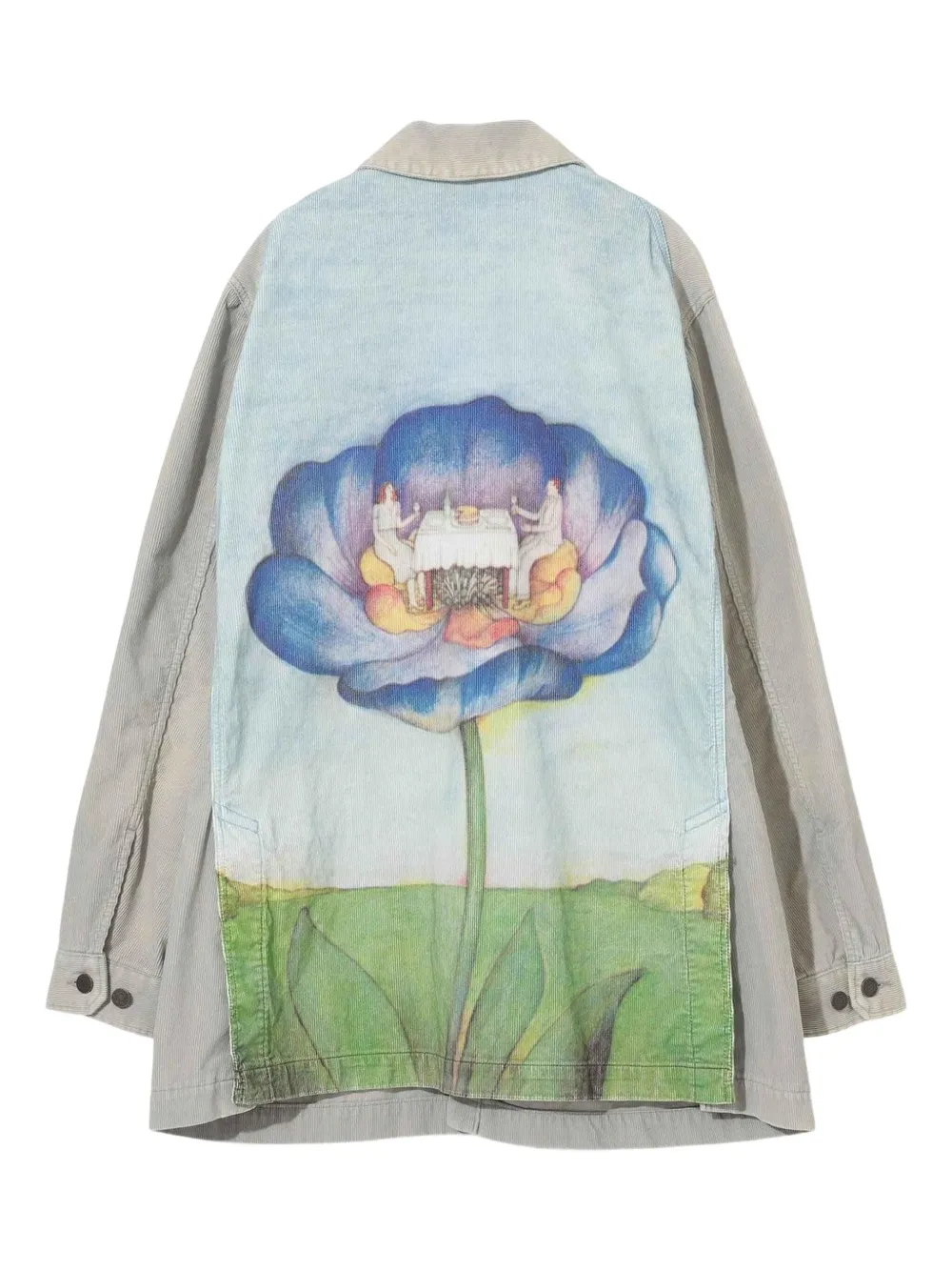 Undercover corduroy-effect shirt - Grijs