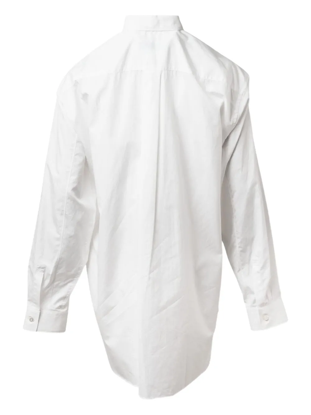 Black Comme Des Garçons camisa de algodón con manga larga y hebilla | Camisas | Image 2