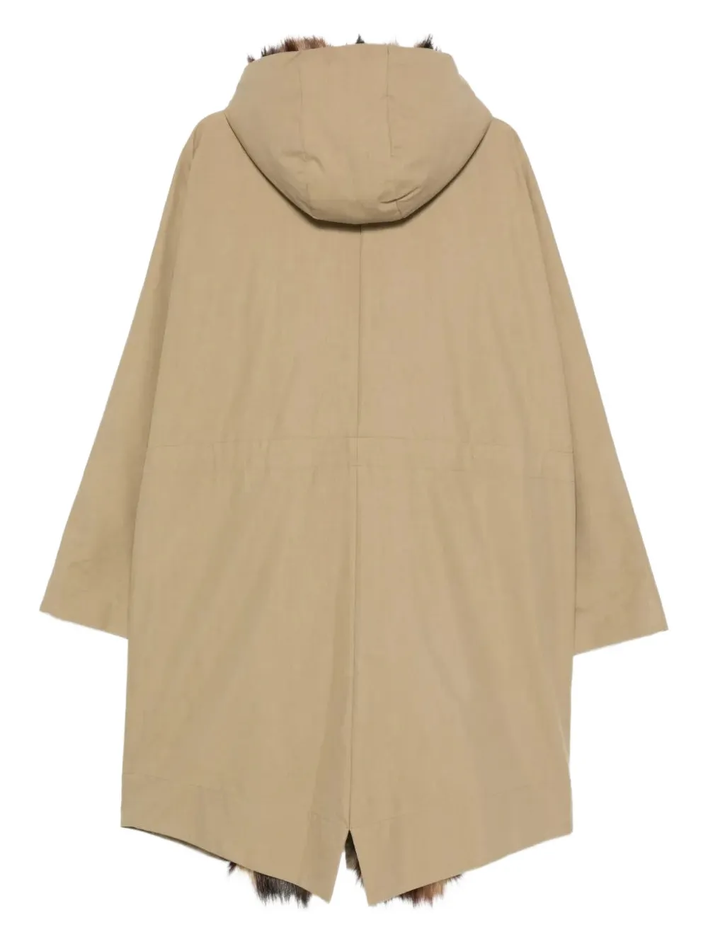 Simone Rocha Fur Pocket Parka In Brown