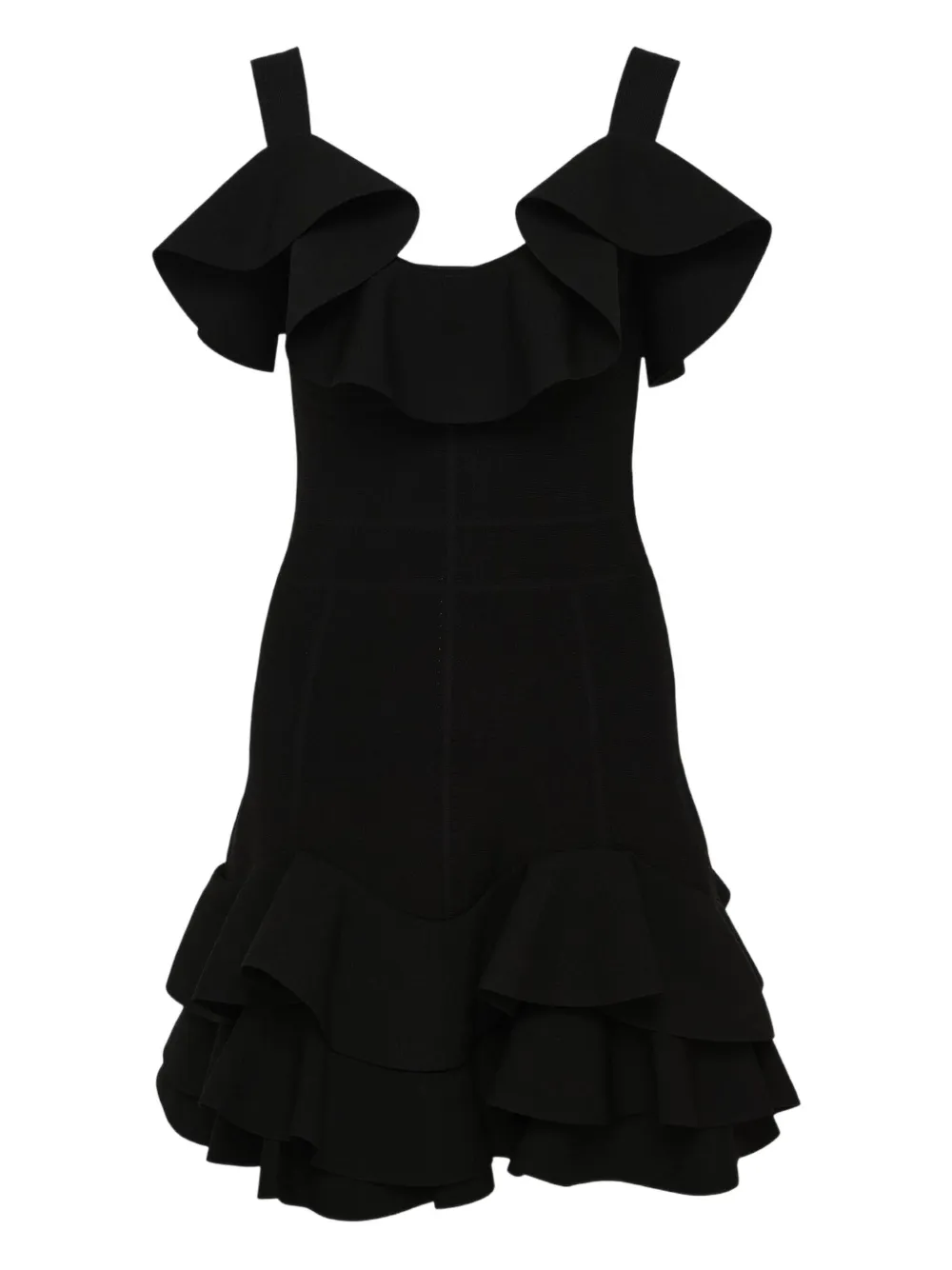 Alexis Sienna ruffled mini dress - Nero