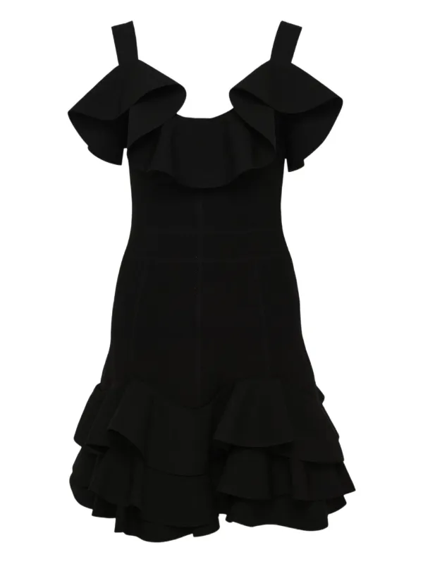 Alexis Sienna Ruffled Mini Dress - Black Alexis Sienna Ruffled Mini Dress - Black