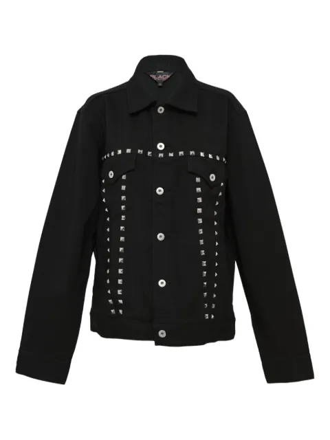 Black Comme Des Garçons Jacke mit Rockstud-Nieten