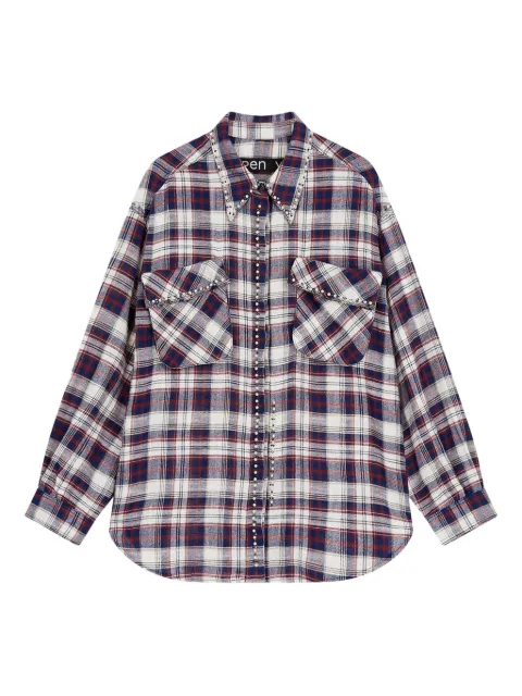 Open YY beaded pocket shirt