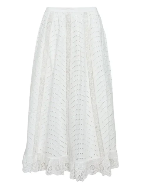 Ulla Johnson lace-trim midi skirt