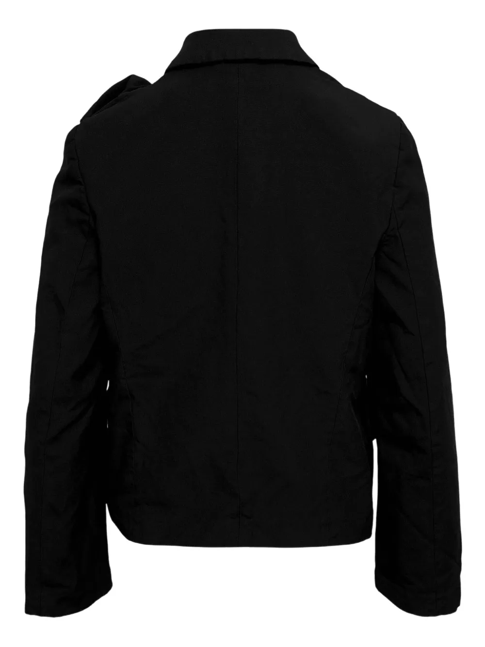 Comme Des Garçons Bowk-detail Jacket In Black