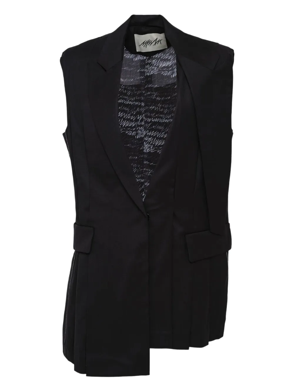 MMAM button-fastening gilet | Black | Image 1