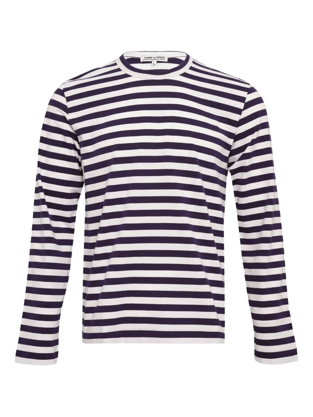 Comme Des Garçons striped long-sleeve T-shirt - Blu