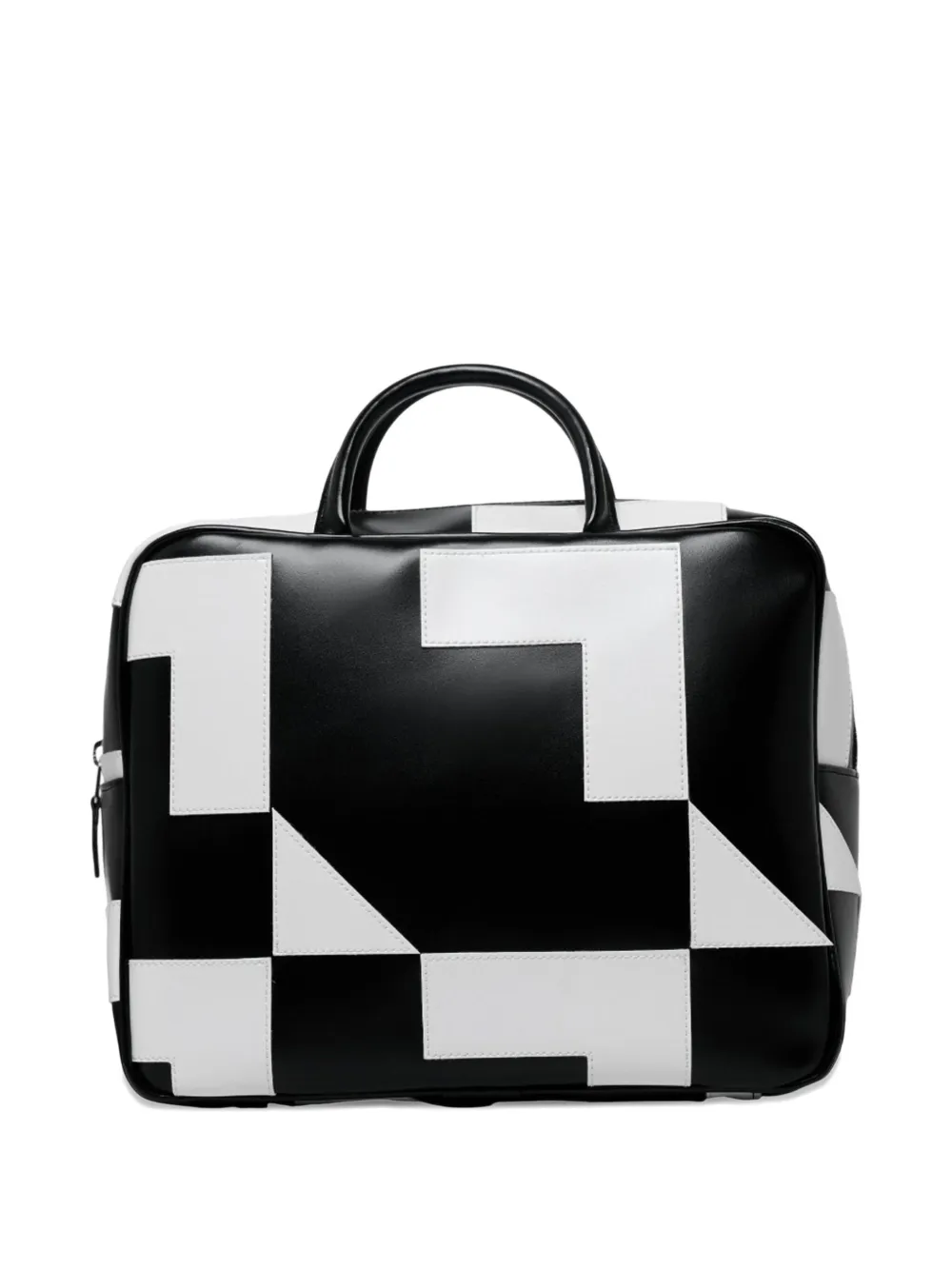 Comme Des Garçons Geometric-pattern Tote Bag In Black