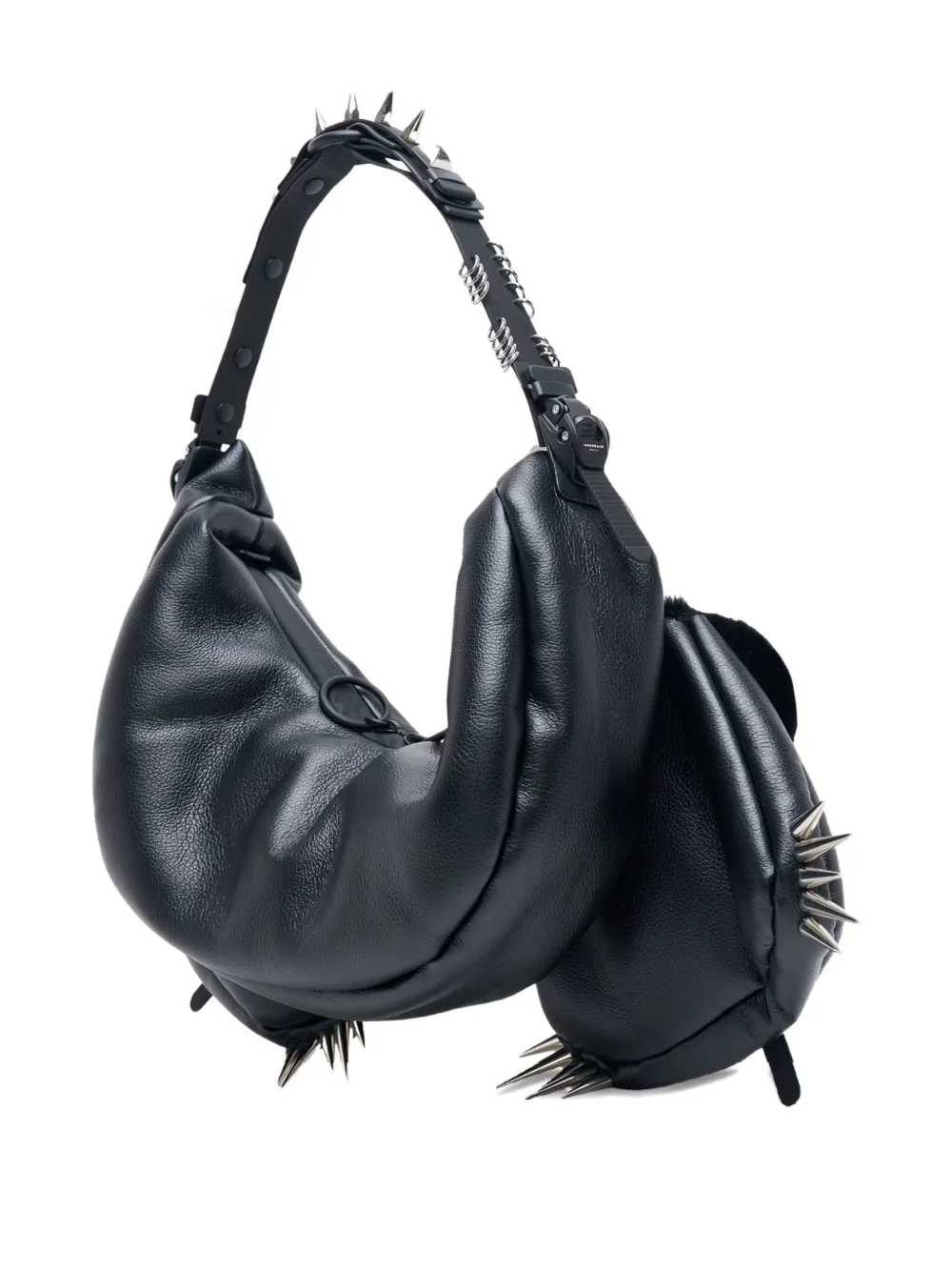 Junya Watanabe x Innerraum studded shoulder bag - Zwart