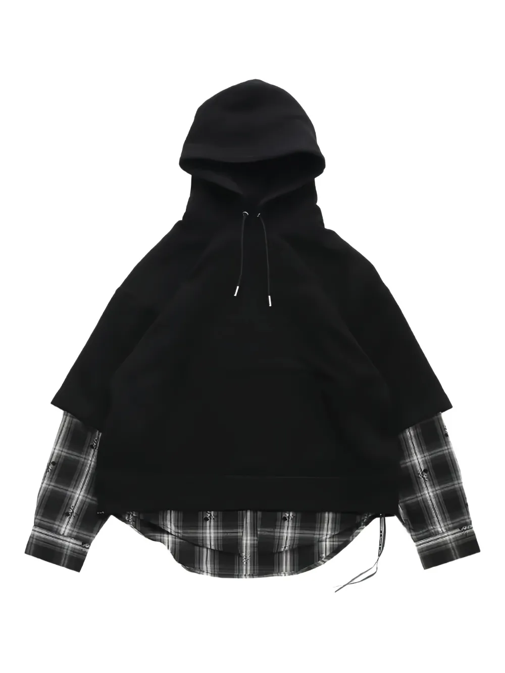 Mastermind Japan hoodie à design superposé | noir | Image 1