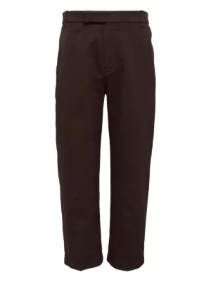 Prada Velvet Trousers | Brown | FARFETCH