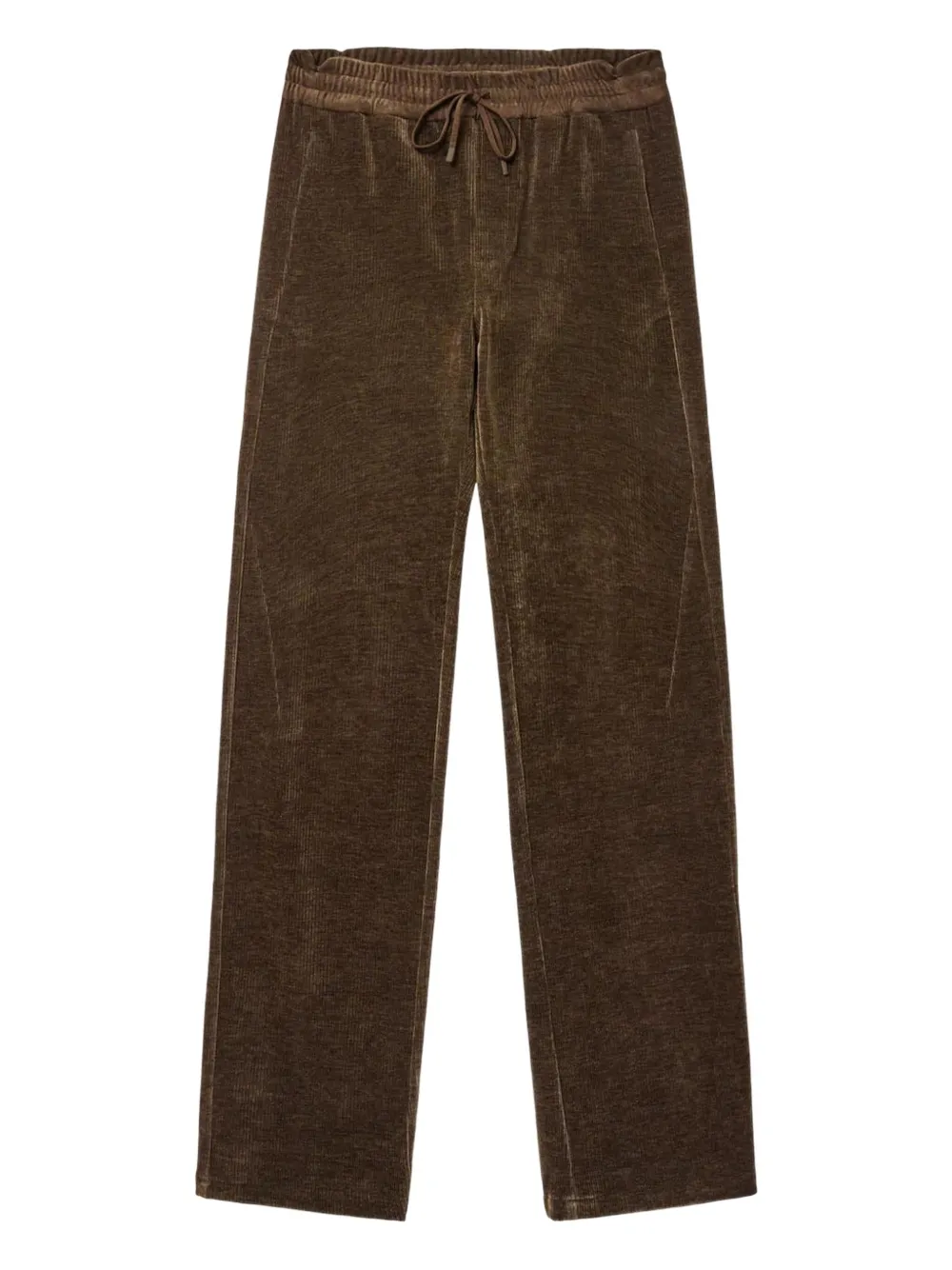 Post Archive Faction Moss Drawstring-fastening Trousers In Brown