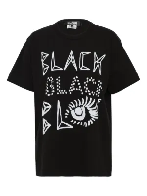 Yohji Yamamoto x NEIGHBORHOOD graphic-print Cotton T-shirt | Black