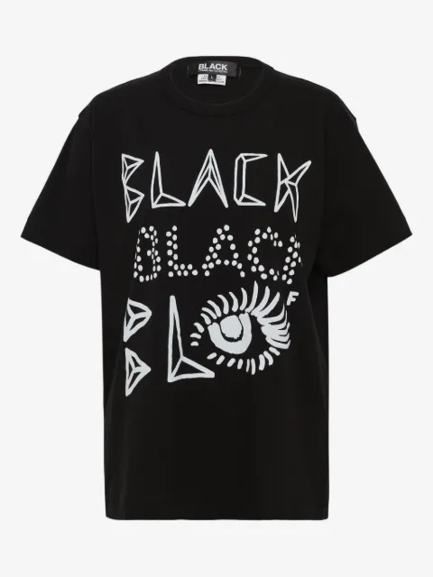 Black Comme Des Garçons t-shirt à imprimé graphique