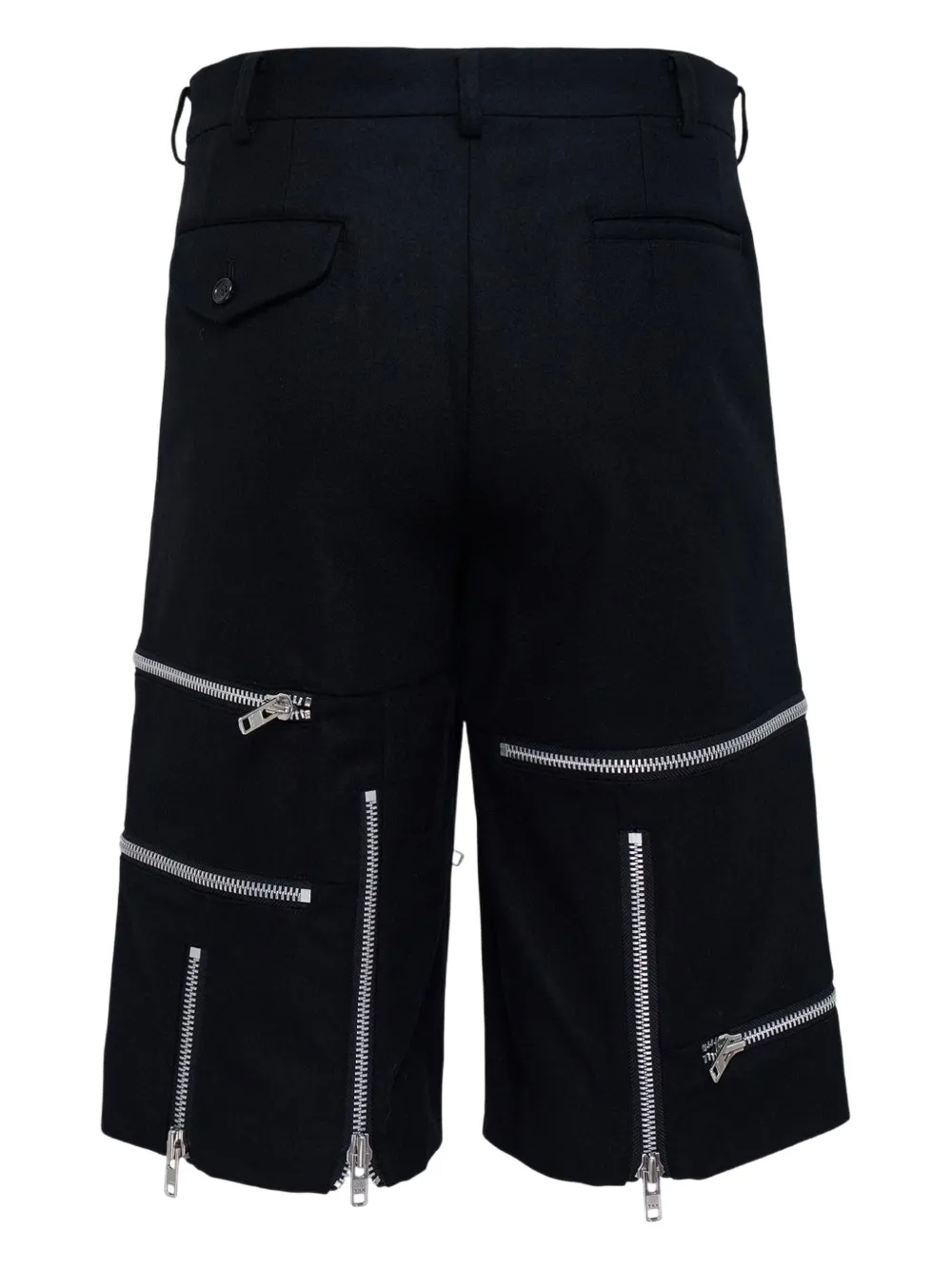 Comme des Garçons Homme Plus zip details shorts - Zwart