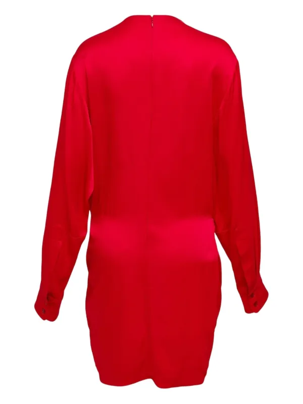 Stella Mccartney Twist-detail Mini Dress - Red