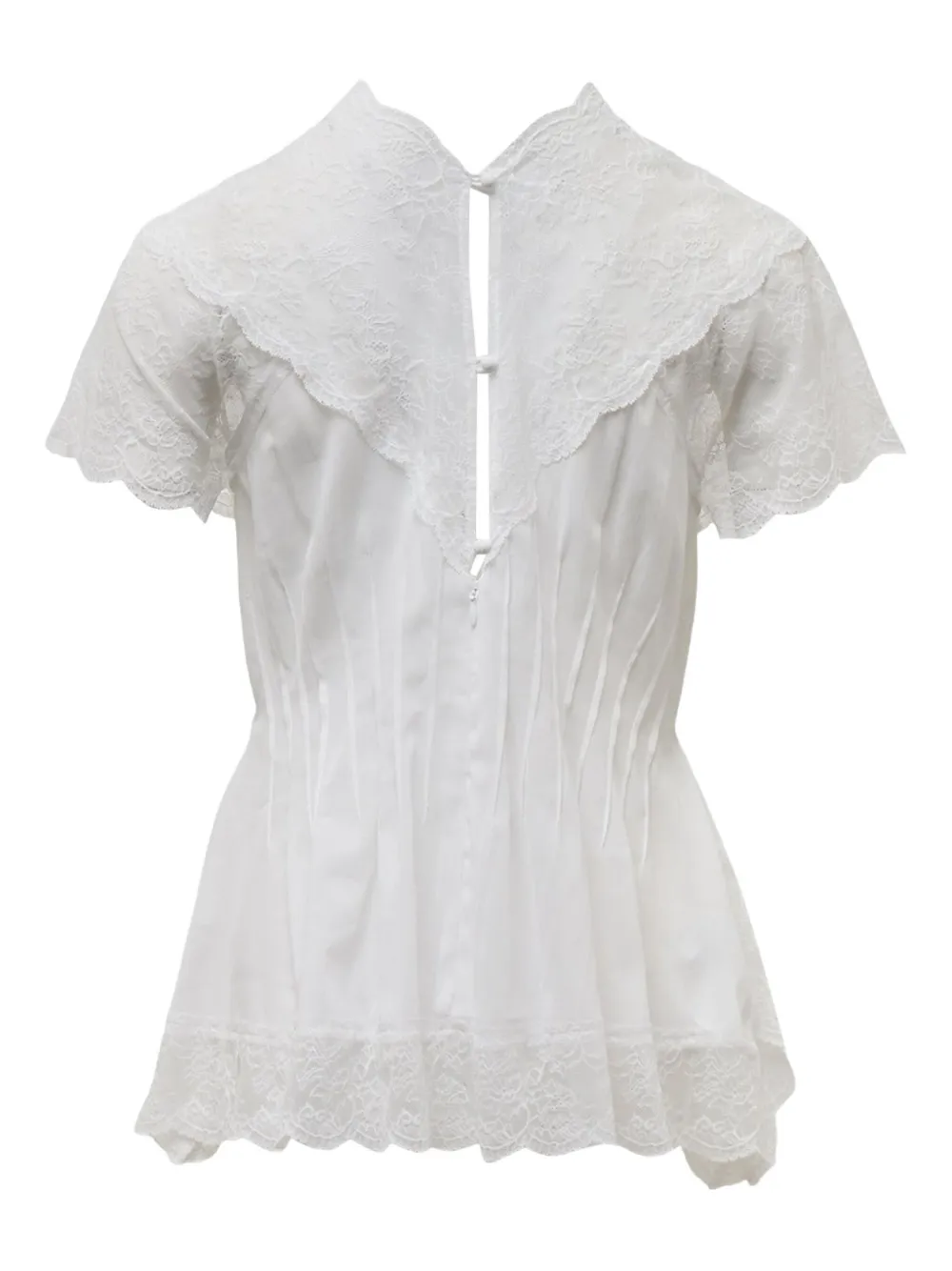 pushBUTTON darted lace-trim top | Blouses | Image 2