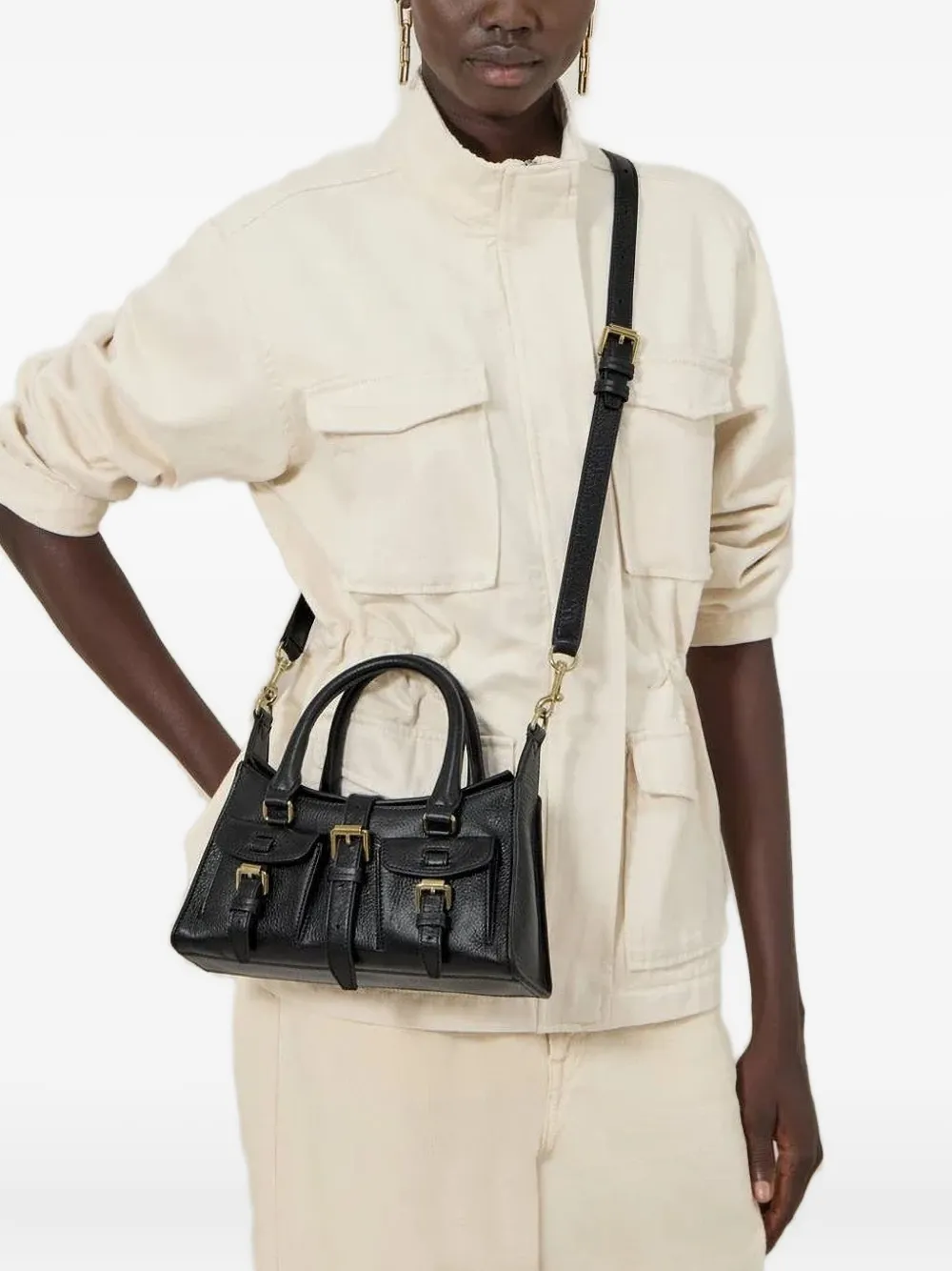 Mulberry mini Roxanne tote bag - Zwart