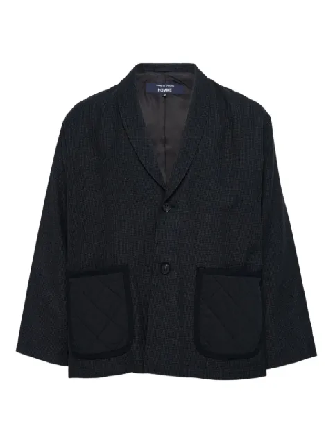 Comme des Garçons Homme blazer med houndstooth-mønster