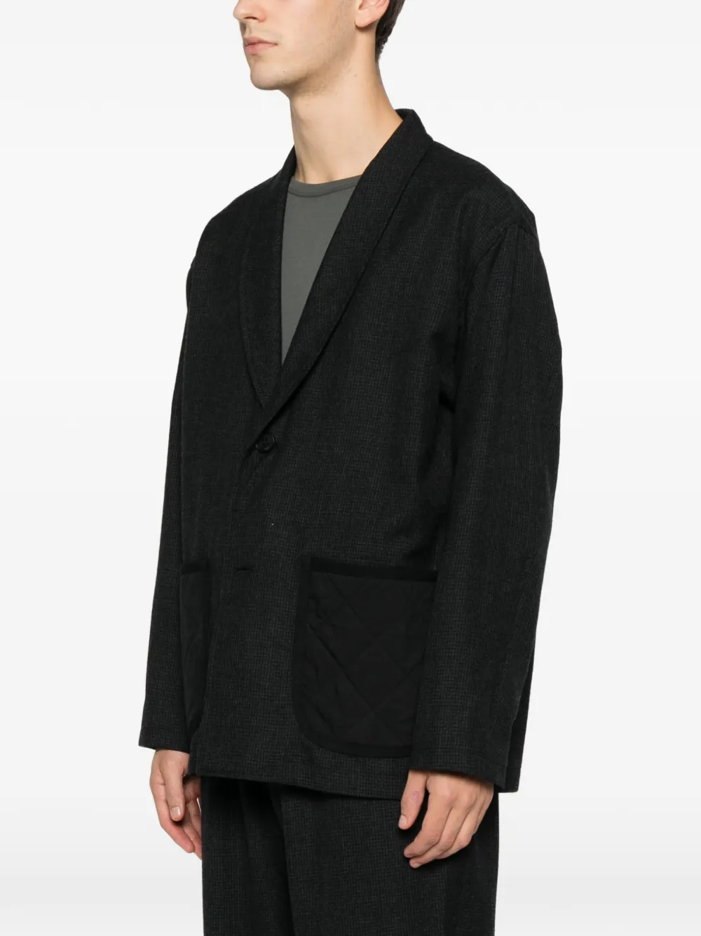Comme des Garçons Homme Blazer met pied-de-poule print Zwart