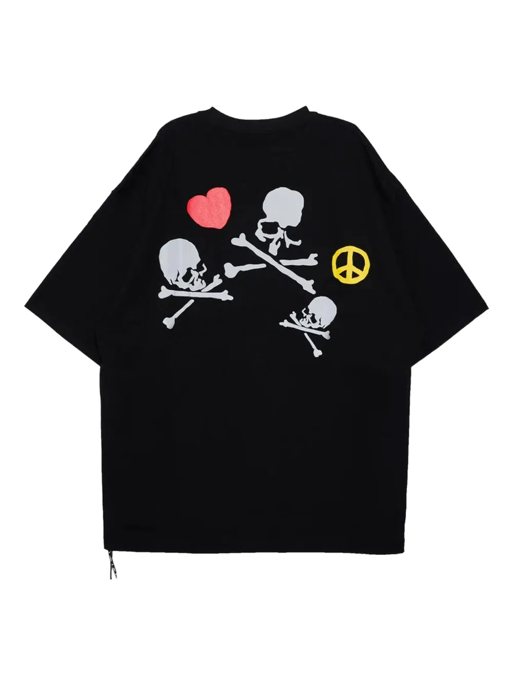 Mastermind Japan skull-print T-shirt - Zwart