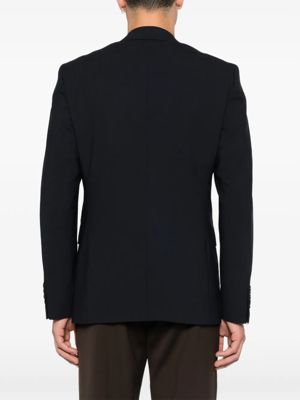 SANDRO Geruite blazer met knopen Zwart