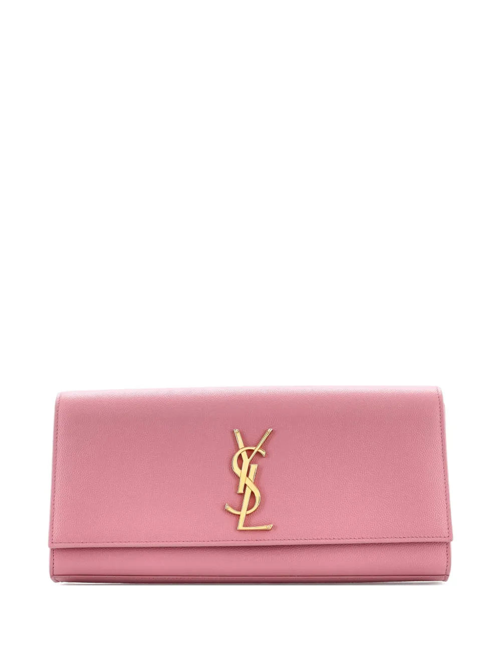 Saint Laurent Pre-Owned Classic Monogram Leather Long clutch bag - Rosa