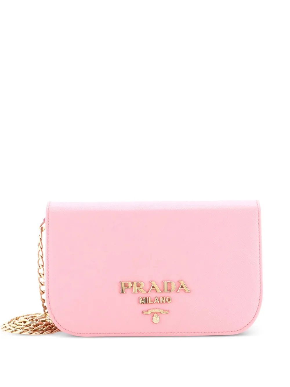 Prada Pre-Owned Convertible Flap Clutch Saffiano Leather Small