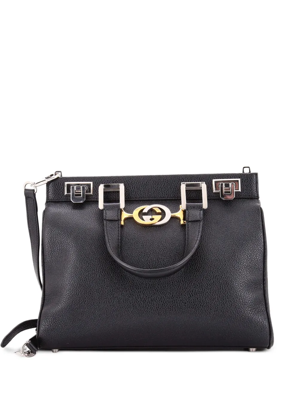 Gucci Pre-Owned Zumi Top Handle Bag Leather Small satchel - Nero
