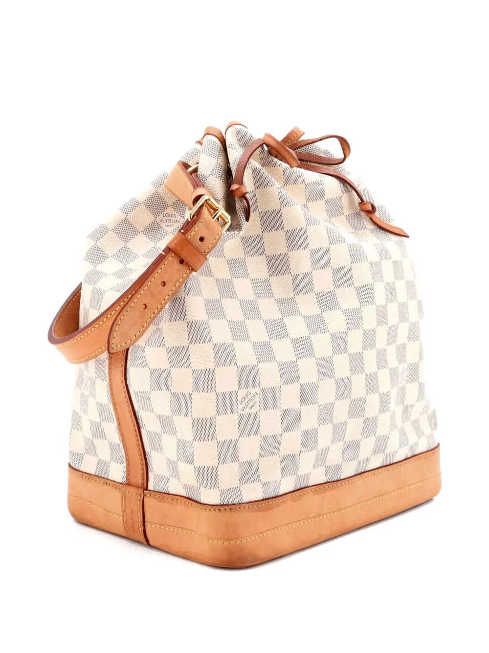 Pre-owned Louis Vuitton Noe Handbag Damier Large Bucket Bag In Neutral