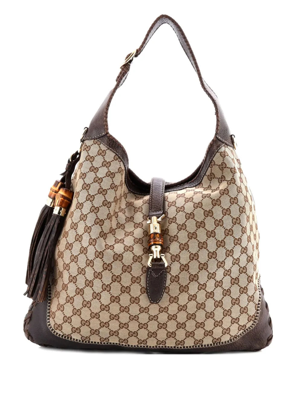 Gucci Pre-Owned New Jackie Bag GG Canvas Large hobo bag - ニュートラル