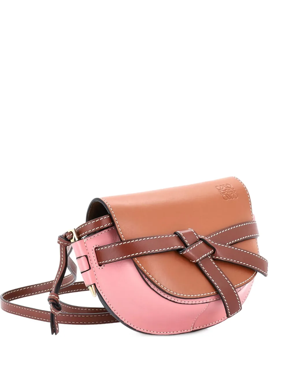 Loewe Pre-Owned Gate Shoulder Bag Leather Mini crossbody bag - ブラウン