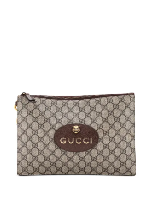 Gucci Pre-Owned Neo Vintage Wristlet Pouch GG Coated Canvas clutch bag