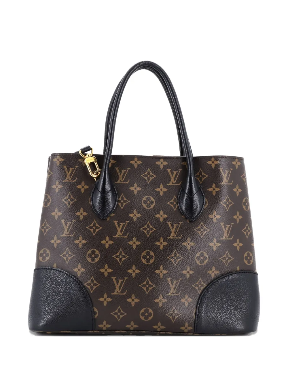 Pre-owned Louis Vuitton Flandrin Handbag Monogram Canvas And Leather Tote Bag In Brown