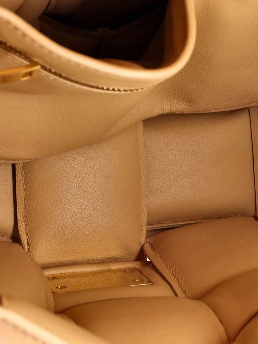 Pre-owned Bottega Veneta Cassette Chain Padded Maxi Intrecciato Leather Crossbody Bag In Black