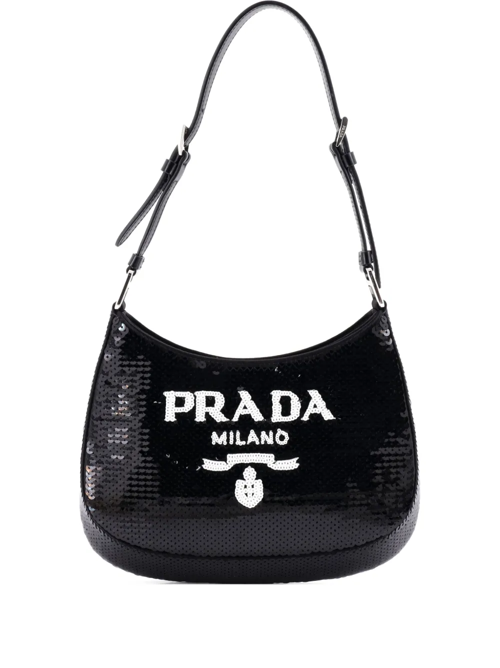 Prada Pre-Owned Cleo Sequins Small shoulder bag | Black | Image 1
