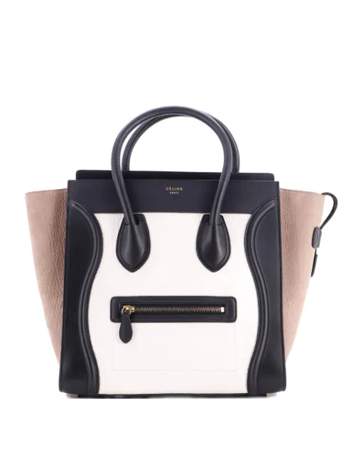 Celine Pre-Owned Tricolor Luggage Bag Leather Mini tote bag