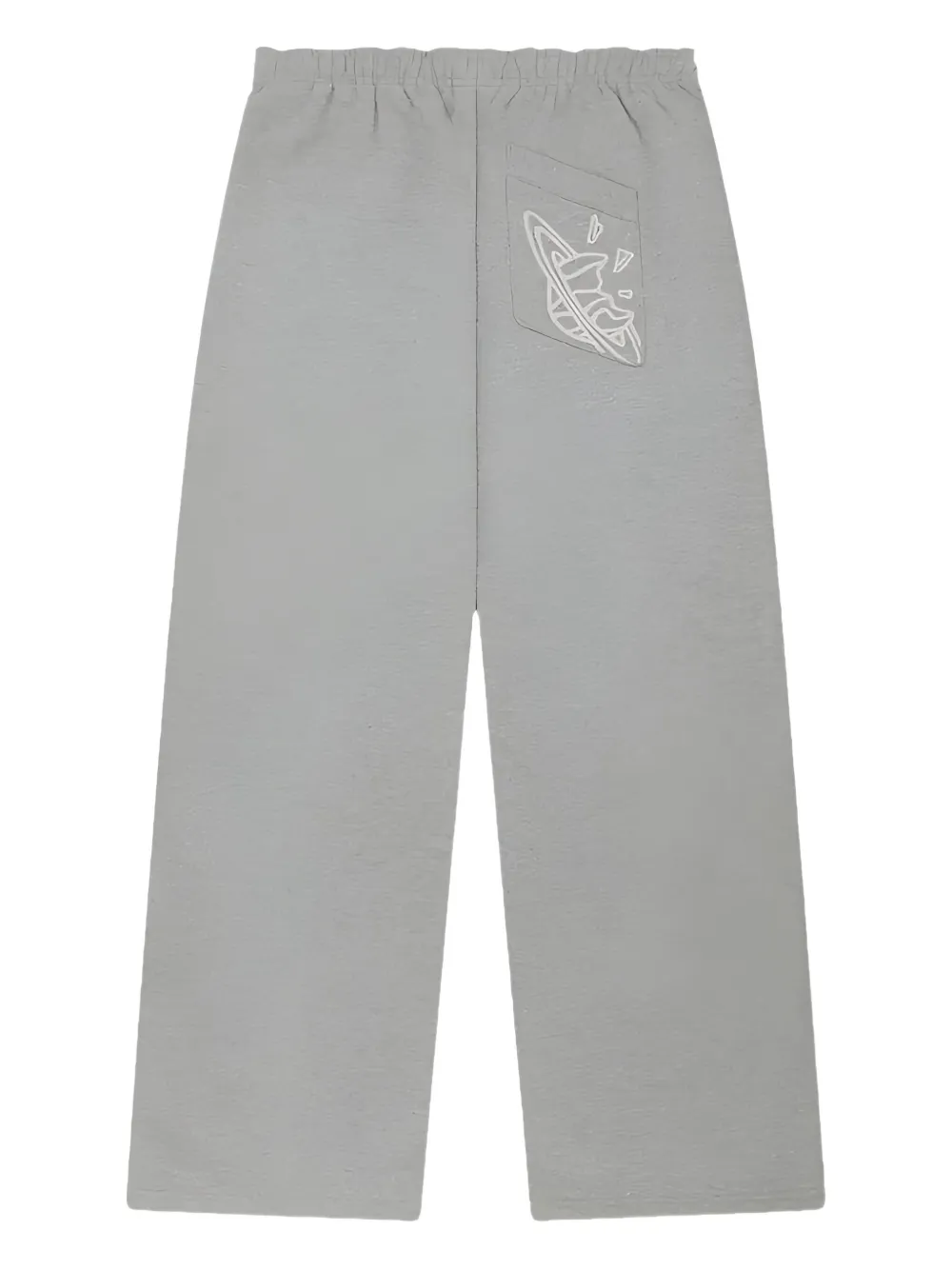 BROKEN PLANET logo-lettering elastic-waist track pants - Grijs