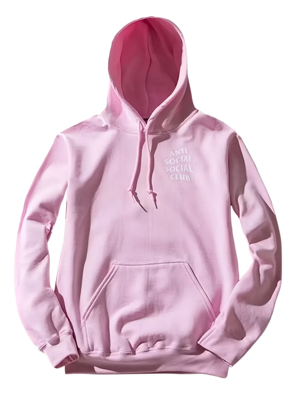 Anti Social Social Club Floral-graphic Long-sleeve Hoodie In Pink