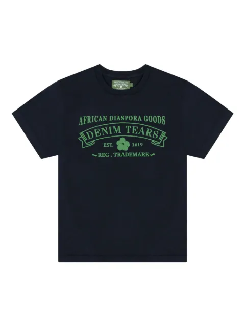 Denim Tears playera con logo gráfico ADG