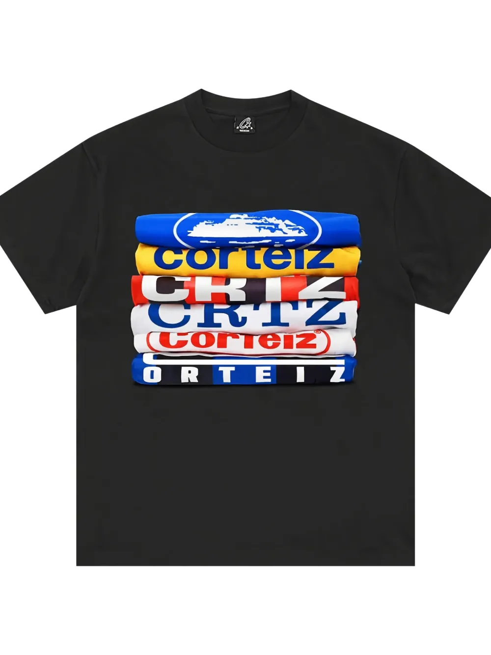 Corteiz Stack Short-sleeve T-shirt In Black