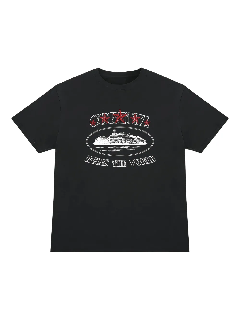Corteiz Rules The World Stars-graphic T-shirt In Black