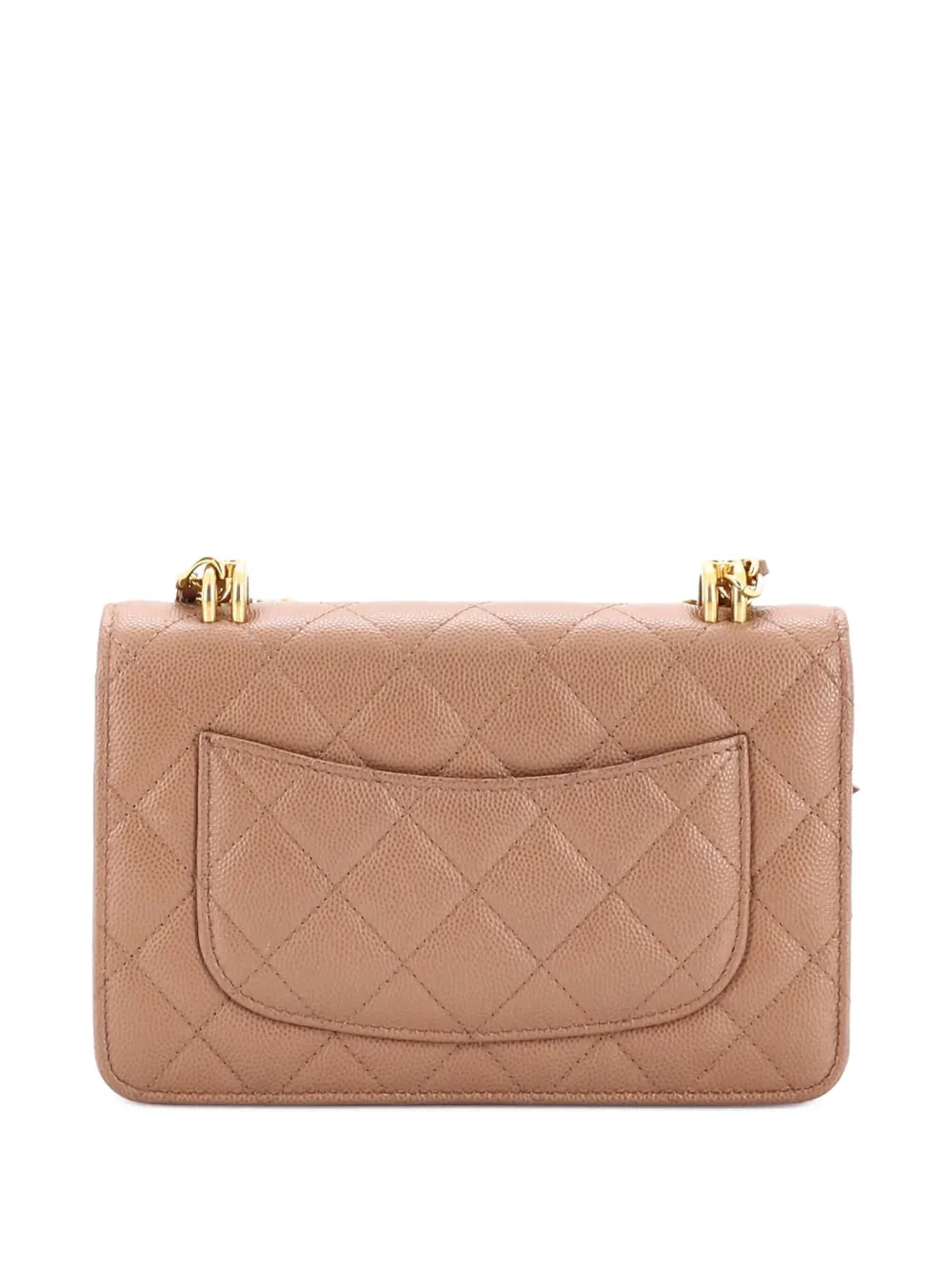 CHANEL Pre-Owned Coco First Wallet on Chain Quilted Caviar crossbody bag | Pre-Owned | Image 2
