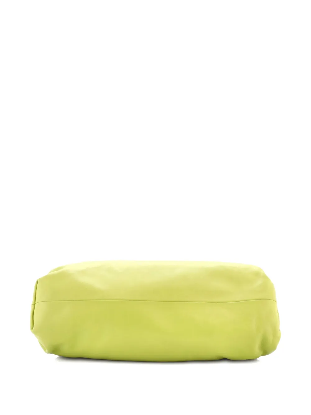 Pre-owned Bottega Veneta The Pouch Leather Clutch Bag In Yellow