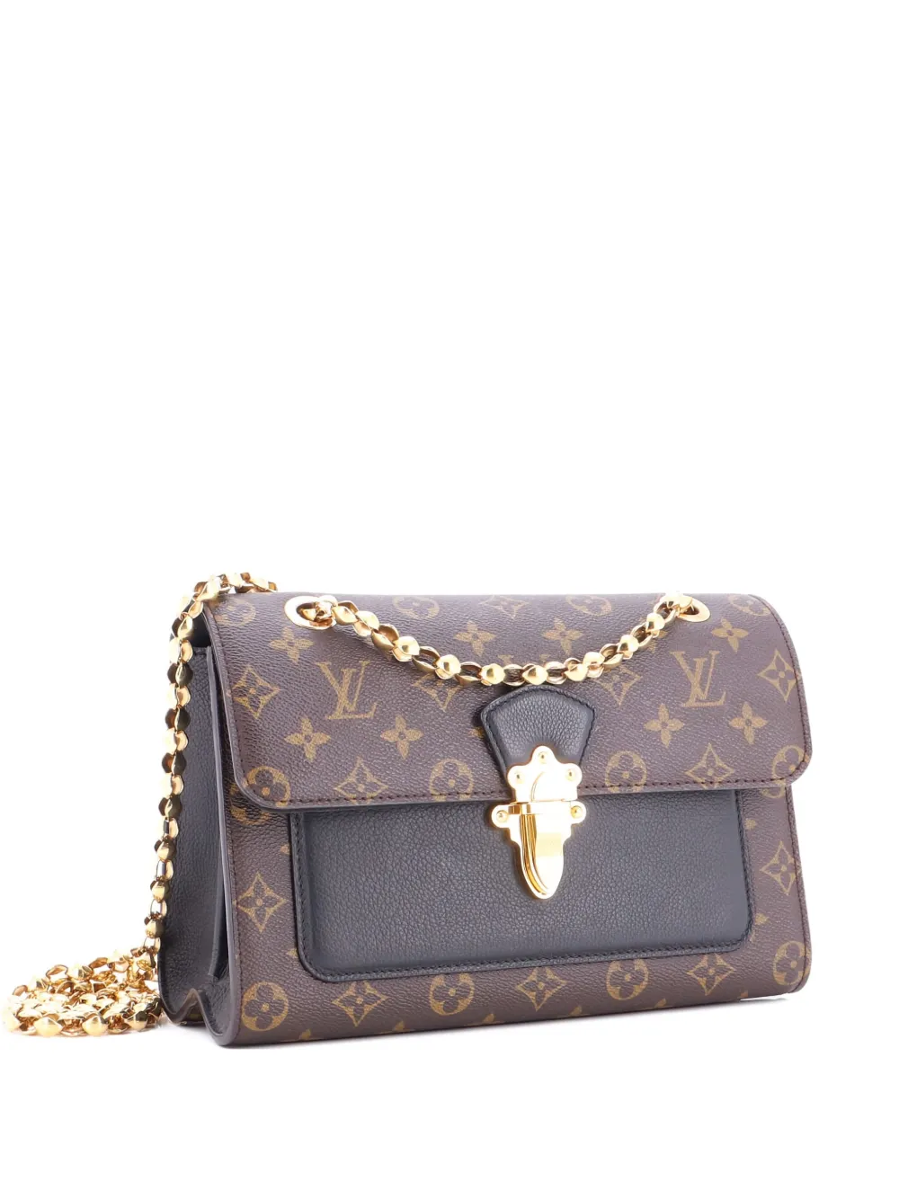 Louis Vuitton Pre-Owned Victoire Handbag Monogram Canvas and Leather Louis Vuitton Pre-Owned Victoire Handbag Monogram Canvas and Leather