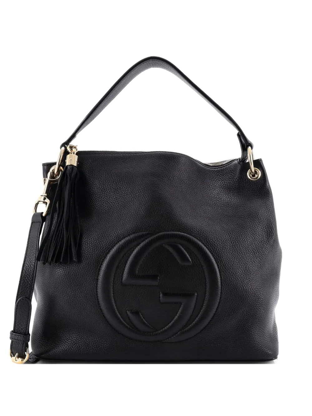 Gucci Pre-Owned Soho Convertible Leather Large hobo bag - ブラック