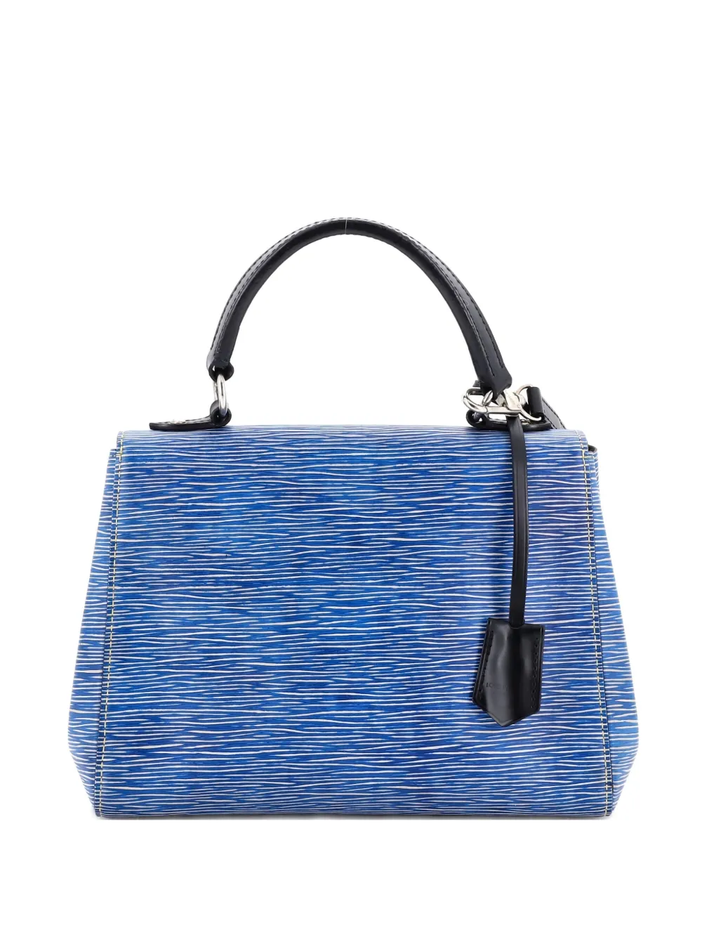 Pre-owned Louis Vuitton Cluny Top Handle Bag Epi Leather Bb Satchel In Blue